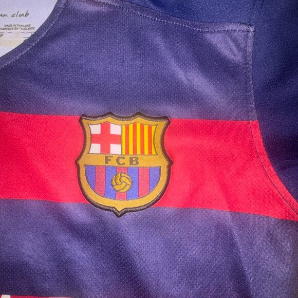 Nike FC Barcelona Més Que un Club Youth M (26) Lionel Messi Jersey EPL - Picture 3 of 13